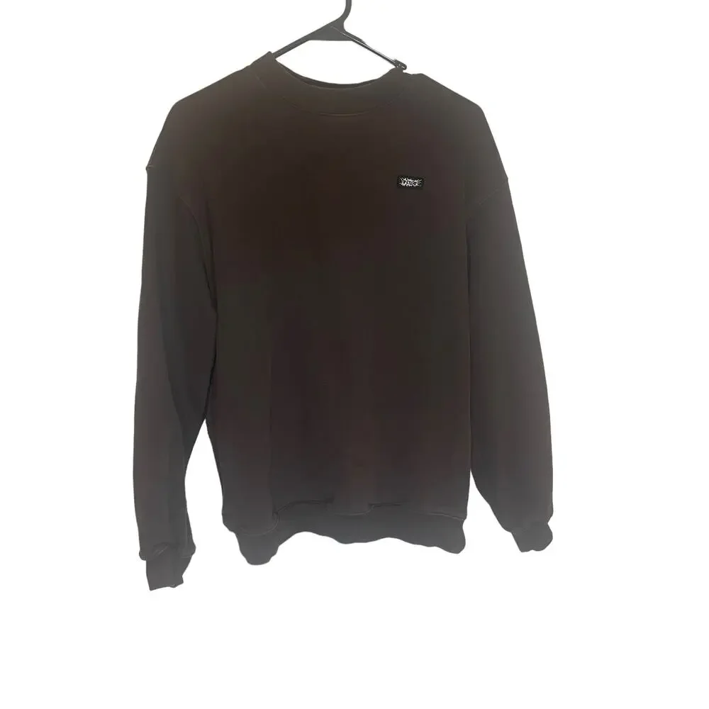 Psyco Skaterboards Men's Size Medium Chocolate Brown Crewneck Sweater‎